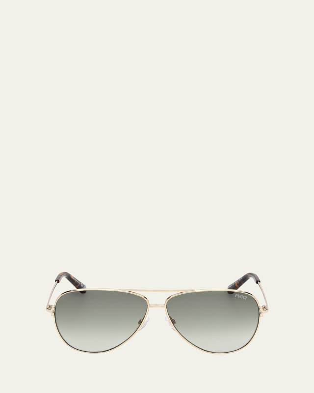 Metal Aviator Sunglasses